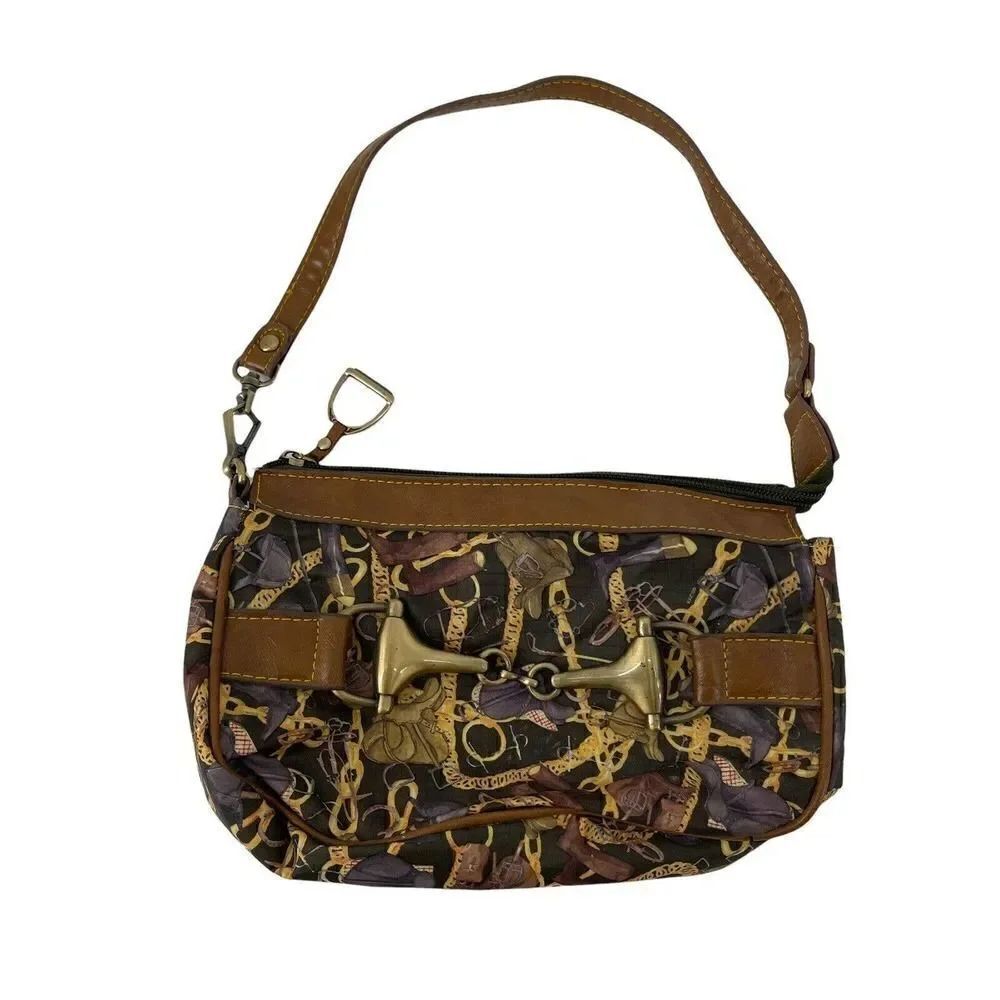 Sydney Love Purse Equestrian Mini Bag Bit Bridle Horse Riding Y2K Black Brown